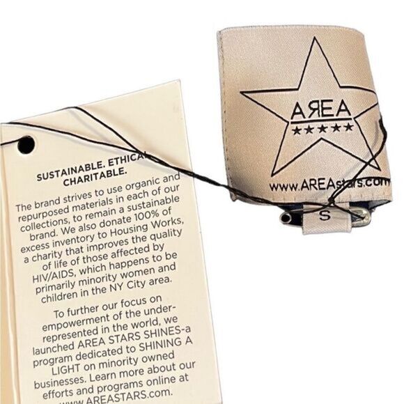 Area Ombre Off the Shoulder Vibrant Tie Dye Maxi Dress Size S NWT - Picture 7 of 13